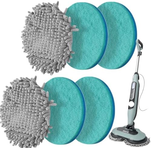 6 Pack Steam and Scrub Mop Pads Replacement for Shark S7000 Series