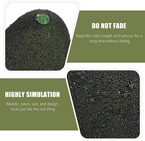 Hemoton 5pcs Realistic Artificial Avocado Decorations