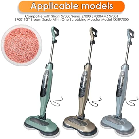 4 Pack S7001 S7000AMZ Mop Pads for Shark Steam Mop