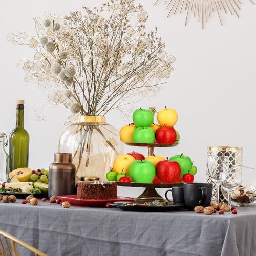 Zeyune 99 Pcs Realistic Fake Apples Mix 6 Styles