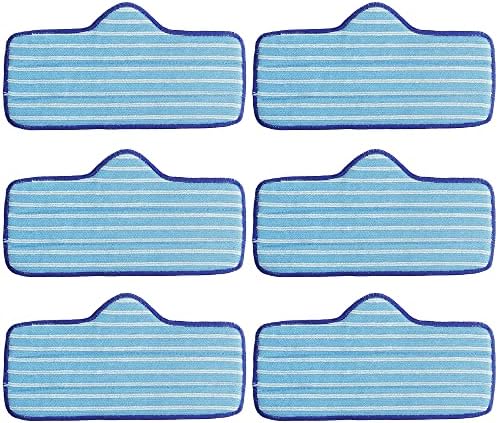 BlueStars Microfiber Steam Mop Pad Reusable Pack of 6