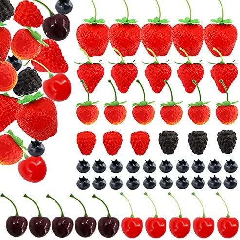 52PCS Artificial Fruit Set for Decoration and Photography