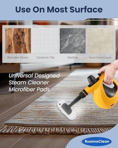Universal Microfiber Cloths for Steam Cleaners - 8 Pack