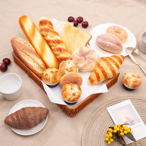 Sparkle Race 8pcs Artificial Bread Fake Food Decor