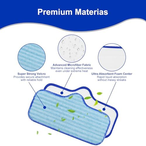 Microfiber Pads for Dupray Neat Steam Cleaner 3Pack