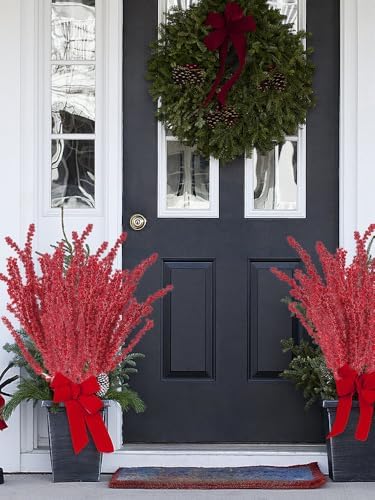 10 PCS Artificial Red Berry Stems for Holiday Decor