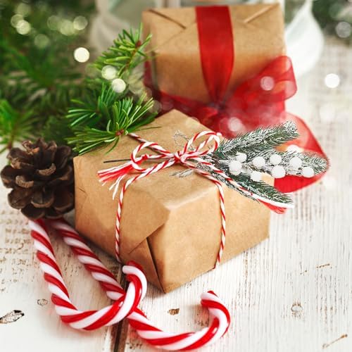 Artificial Pine Branches with Red Berries 35cm Christmas Decor