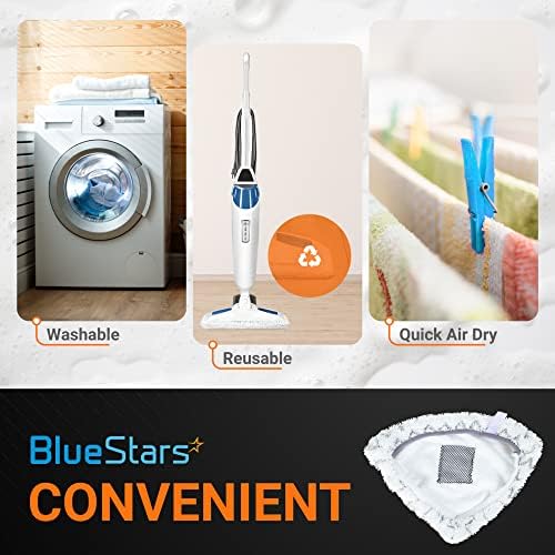BlueStars 10 Pack Microfiber Steam Mop Pads for Bissell PowerEdge 2078