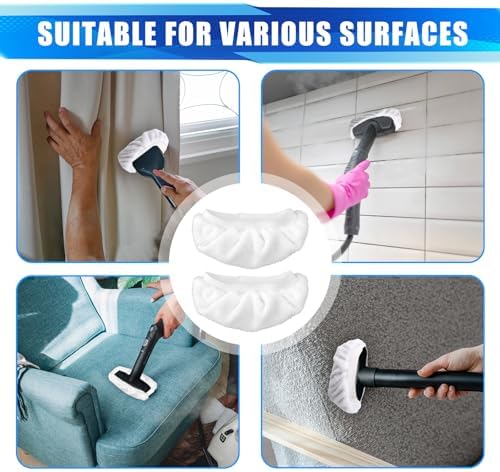 BOXOB 8pcs Steam Mop Pads for Bissell PurSteam Handheld Cleaner