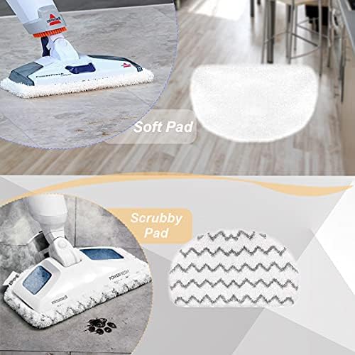 LeFix 2 Pack Washable Steam Mop Pads with Fragrance Discs