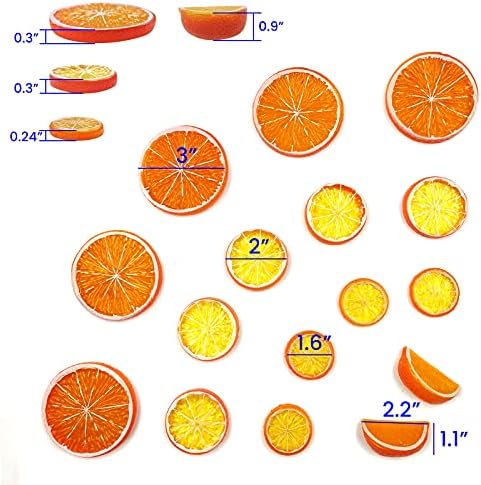 SNAIL GARDEN 30Pcs Artificial Lemon Slices Blocks