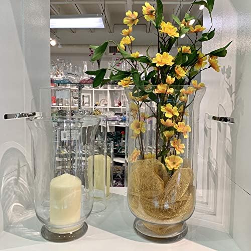WGV Unique Bouquet Vase Clear Hurricane Glass Candle Holder