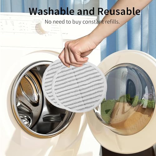 8 Pack Spin Wave Mop Replacement Pads for Bissell Steam Mop