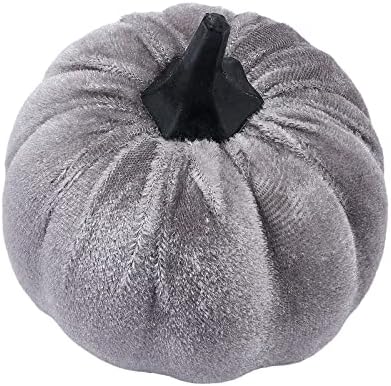 ABAZIZOU Faux Velvet Pumpkins Decorative Fall Decorations