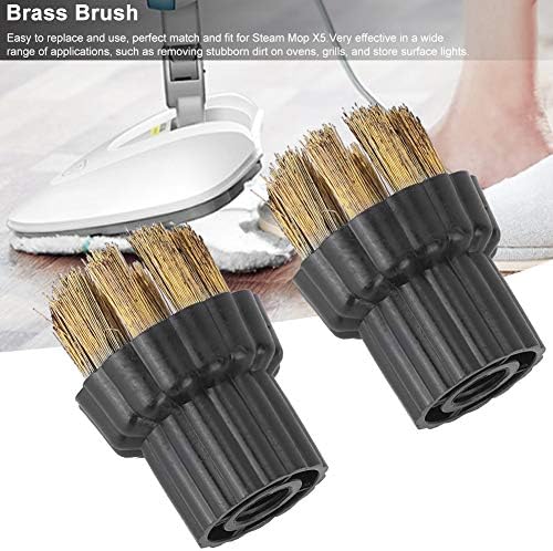 Jeffergarden Brass Brush Replacement for H2O Steam Cleaner and Steam Mop