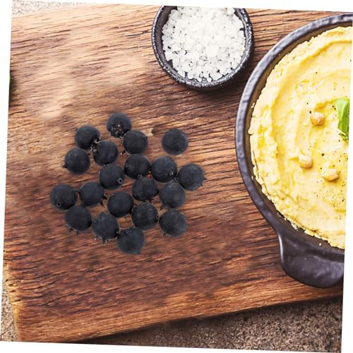 GLEAVI 20Pcs Lifelike Blueberries Artificial Fruit Decoration