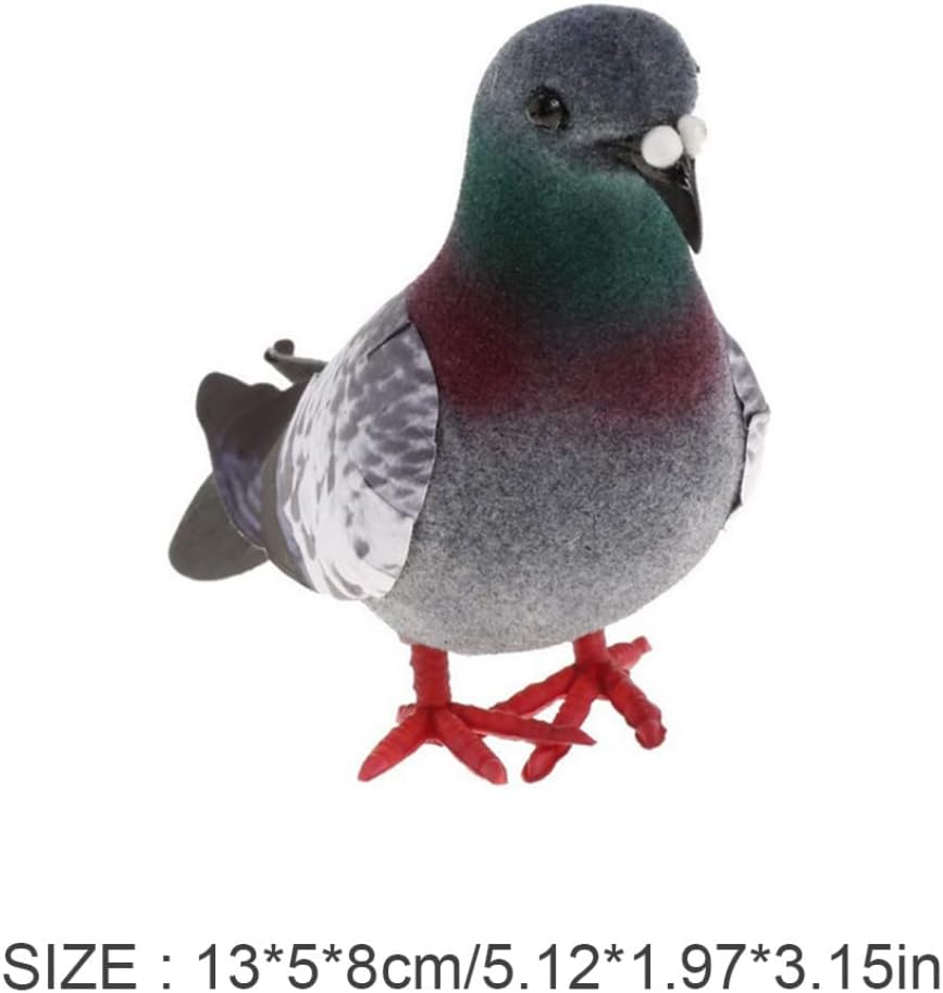 Artificial Foam Bird Lifelike Feathered Doves Ornament 2PCS