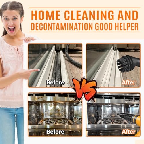 NelMist Handheld Steam Cleaner with 11 Attachments