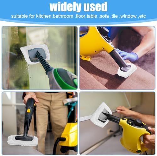 4Pcs Universal Steam Cleaner Attachments Reusable Steam Mop Pads