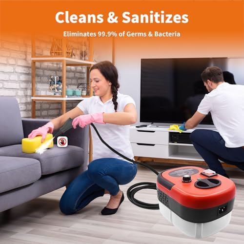 YXQ 2500W Portable Handheld Steam Cleaner with 3 Brush Heads