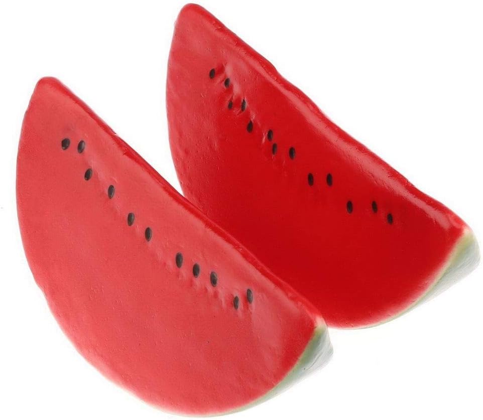 Gresorth 2pcs Artificial Watermelon Slice Decor