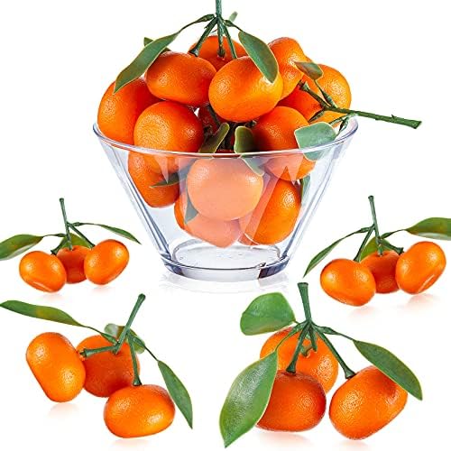WILLBOND 5-Piece Artificial Orange Decor Set
