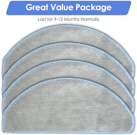 4 Pack Roomba 104 Y0140 Q0120 Replacement Mop Pads