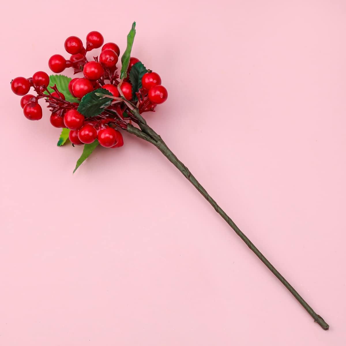 Crimson Red Artificial Berries 3 Pack for Decor
