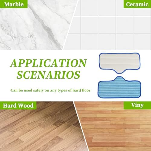 EPLZON Reusable Microfiber Steam Mop Pad for Dupray Neat Steam Cleaner