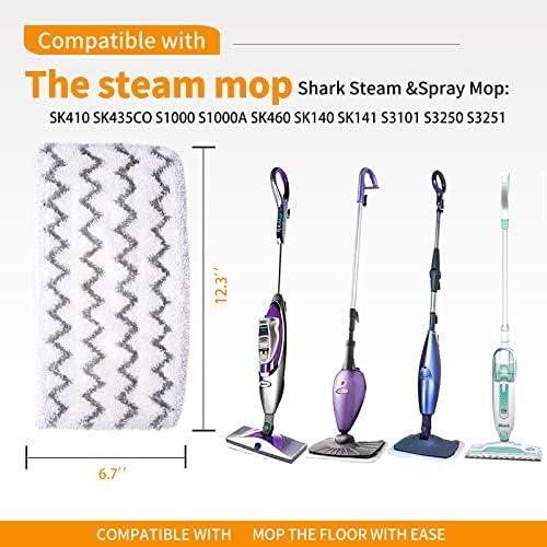 4 Pack Steam Mop Pads for Shark S1000 S1000A S1000C Replacement