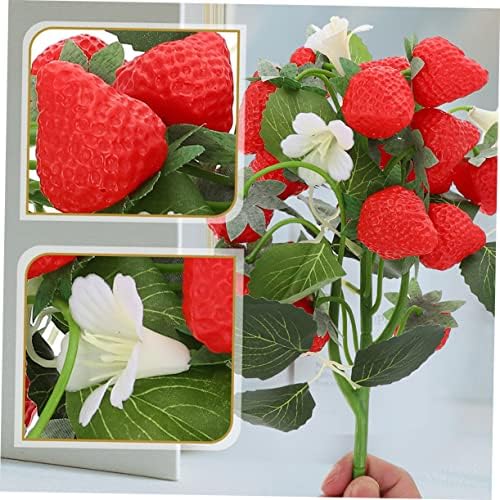 Garneck 2 Pcs Artificial Strawberry Picks for Home Decor