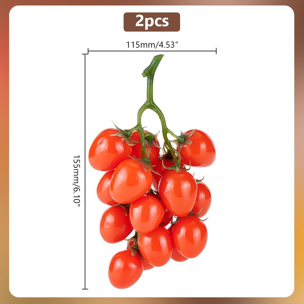PH PandaHall Artificial Cherry Tomatoes Decor Set