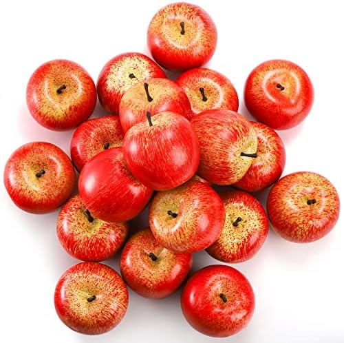 ZEAYEA 20 Pcs Artificial Apples for Home Decoration