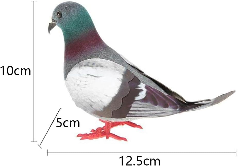 2 Pcs Artificial Foam Pigeon Decorations
