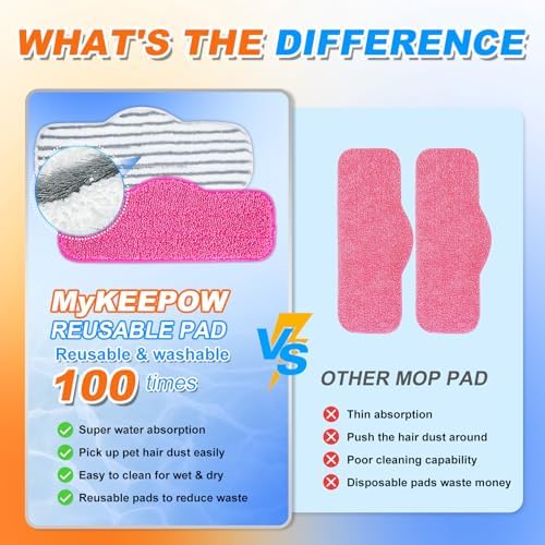 Steam Mop Pads for Schenley and Dupray 33 Pack Microfiber