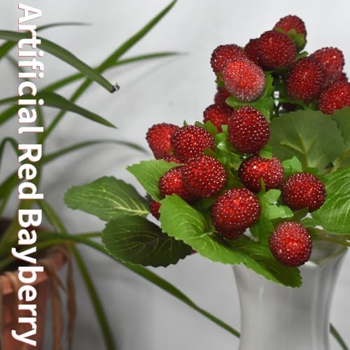 Artificial Bayberry Bouquet 4 Pack Red