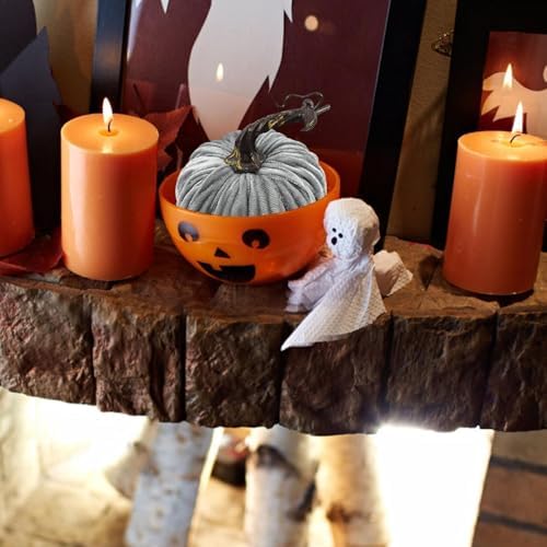 Mini Fake Pumpkins - 10cm Artificial Velvet Decorations for Fall