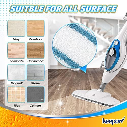 KEEPOW Steam Mop Pads for PurSteam and ThermaPro 211