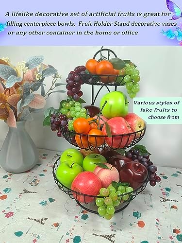 12Pcs Artificial Fruit for Home Kitchen Party Wedding Decor