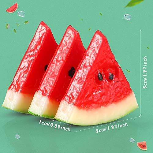 MTLEE 18-Piece Artificial Watermelon Slices Decor Set