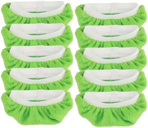 10 Pack Steam Mop Replacement Pads - Universal Reusable Washable for Steam Cleaners
