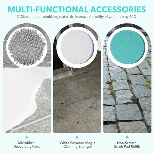 6 Pack Steam and Scrub Mop Pads Replacement for Shark S7000 Series