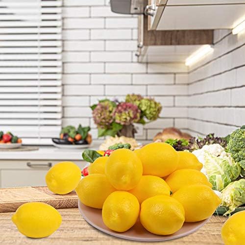 CCINEE 30PCS Artificial Yellow Lemon Decor