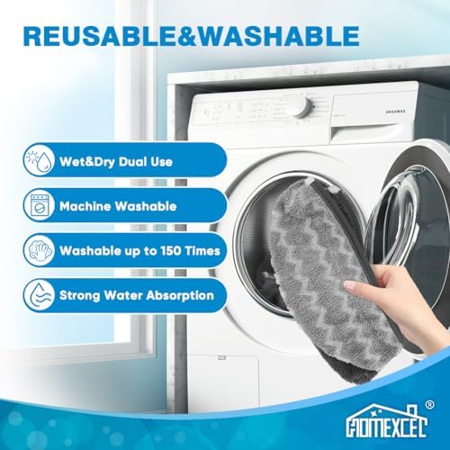 HOMEXCEL 8 Pack Steam Mop Replacement Pads for Bissell Powerfresh Models