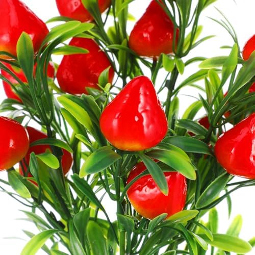 DOITOOL 6Pcs Artificial Strawberry Plants Decor