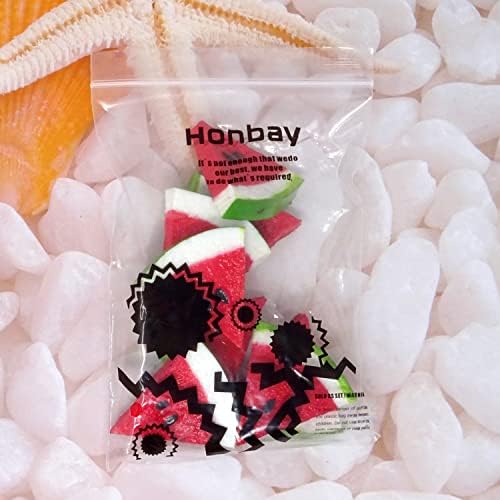 Honbay 8PCS Fake Watermelon Slices Plastic Artificial Fruit Decor