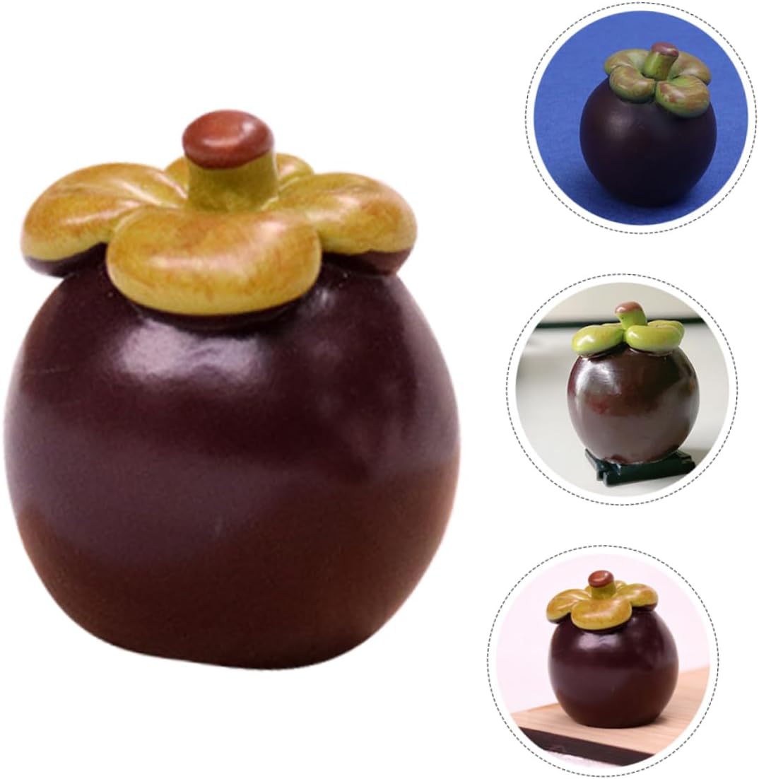 Mini Artificial Mangosteen Doll House Decor 8pcs