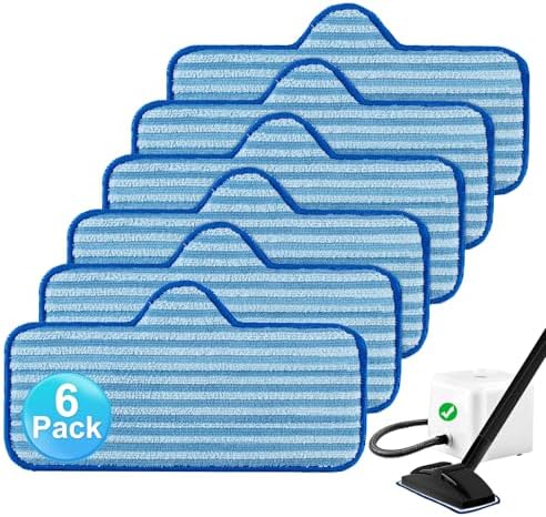 Steam Mop Pads for Dupray Neat 6 Pack Reusable Microfiber