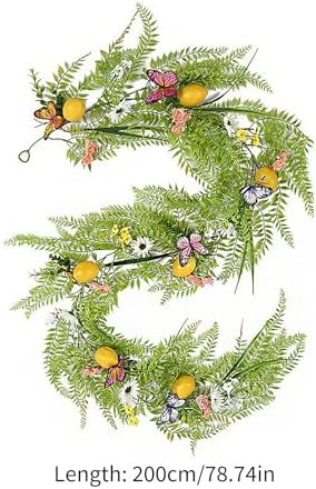 Artificial Lemon Garland 200cm Front Door Decor