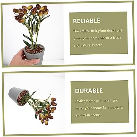 Realistic Artificial Fruit Bonsai Decor 10 Pack Set